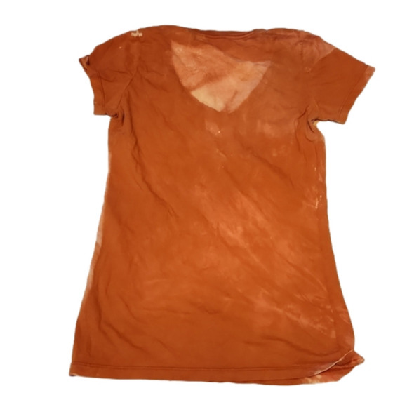 Texas Longhorns Tie Dye and Distressed T-Shirt Size Medium/ Large Football - Picture 5 of 5